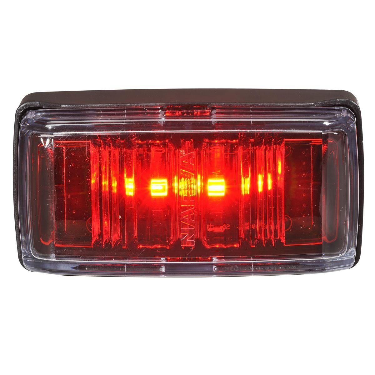 Narva Heavy Duty Model 81 Reom Lamp (Red) With Black Base And Integrated Dt Conn