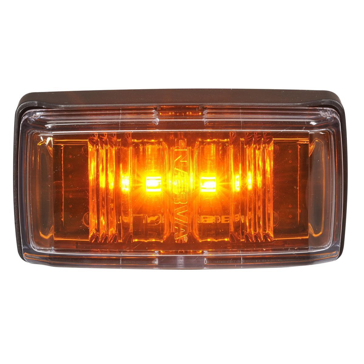 Narva Heavy Duty Model 81 Feom Lamp (Amber) With Black Base And Integrated Dt Co