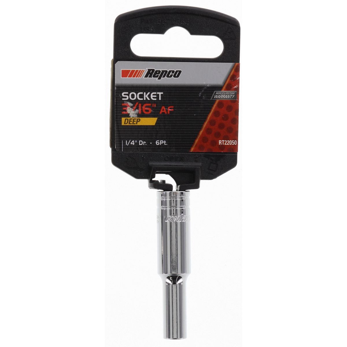 Repco Deep Socket 3/16in 1/4in Drive 6PT - RT22050 Auto Part Workshop Tool DIY