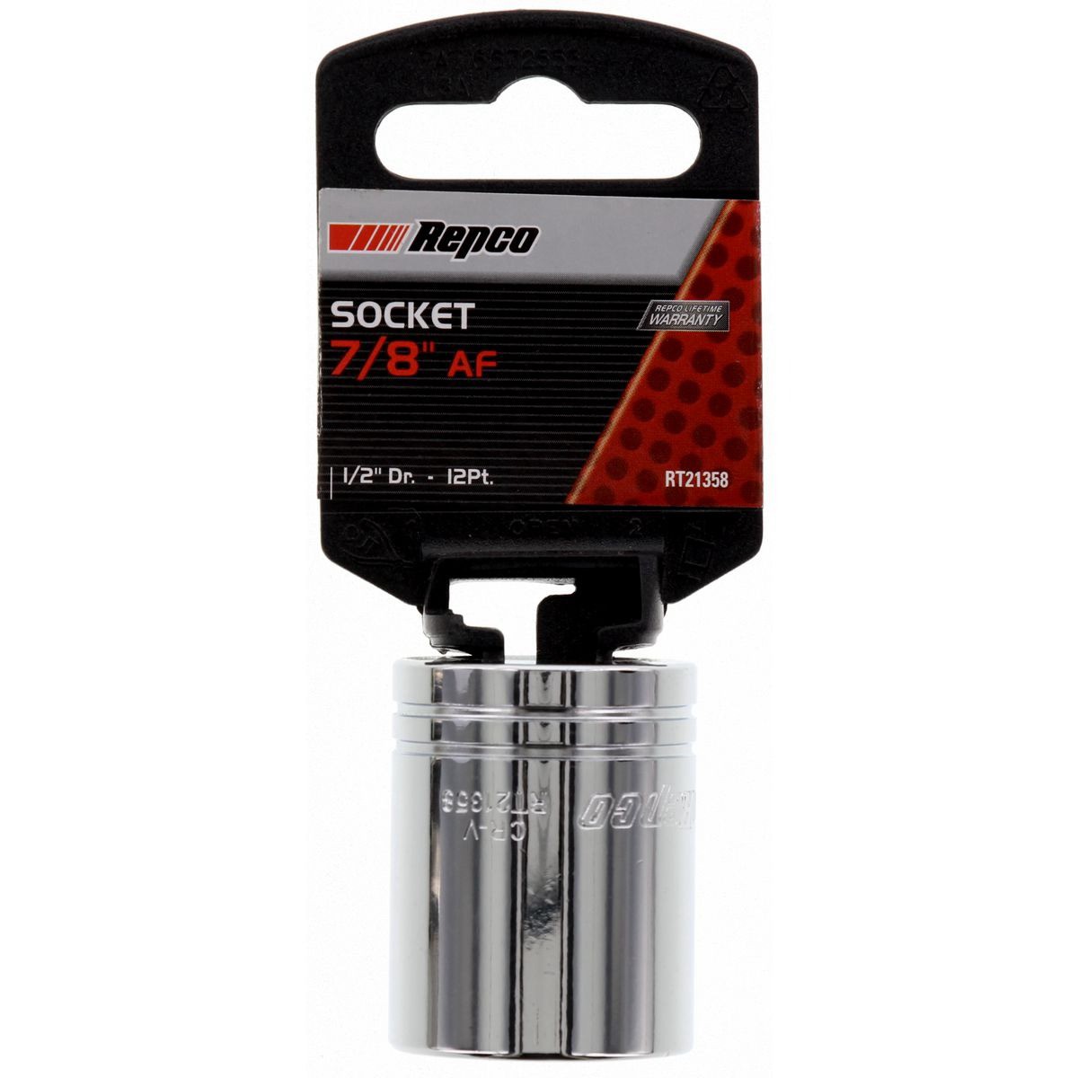Repco Socket 7/8in, 1/2in Drive, 12 Point - RT21358 Auto Part Workshop Tool DIY