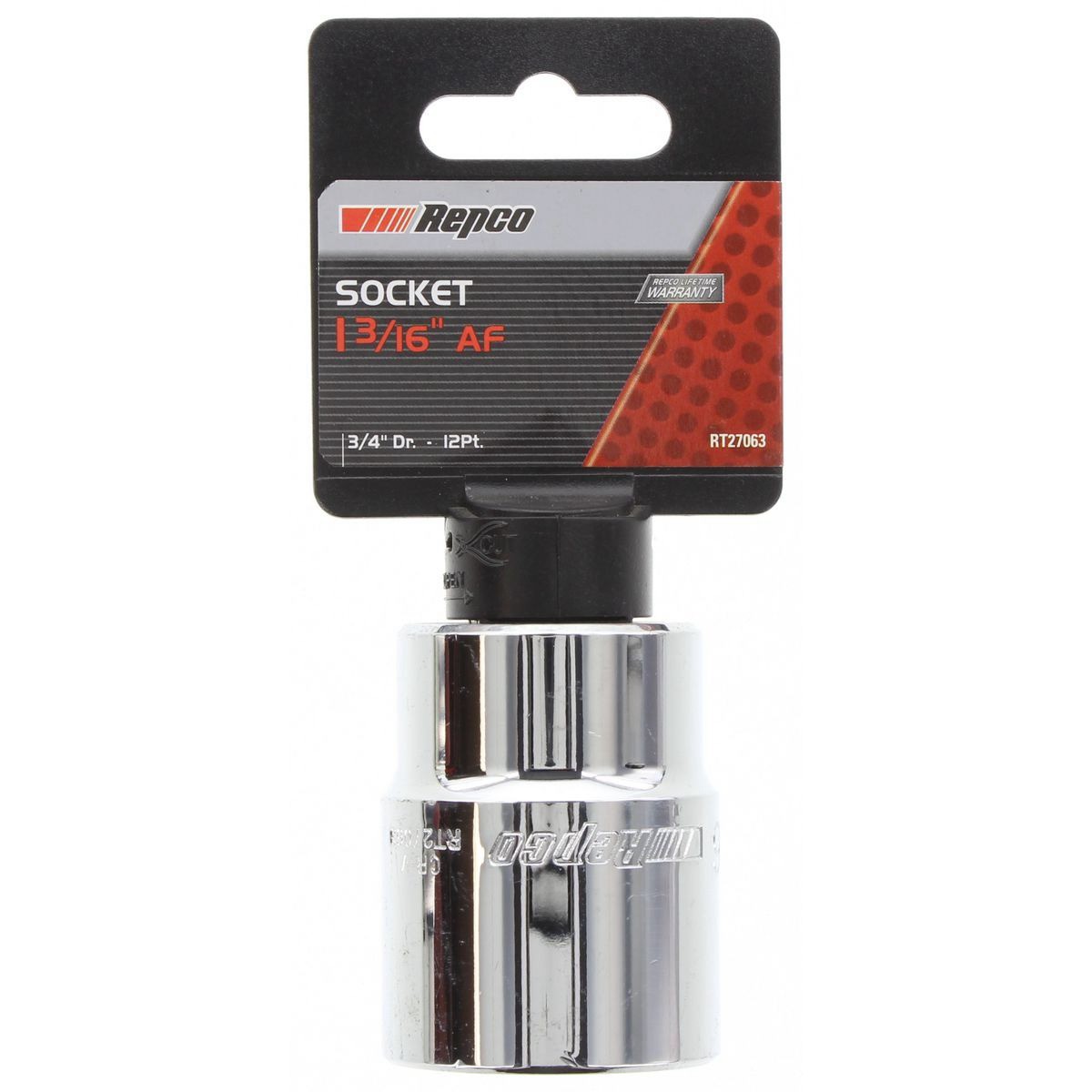 Repco Socket 1-3/16in, 3/4in Drive, 12 Point - RT27063 Auto Part Workshop Tool