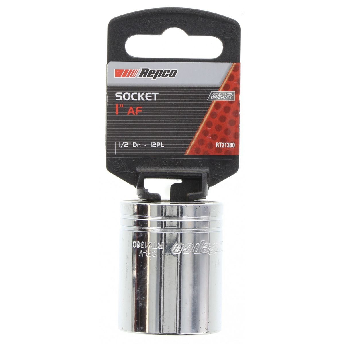 Repco Socket 1in, 1/2in Drive, 12 Point - RT21360 Auto Part Workshop Tool DIY
