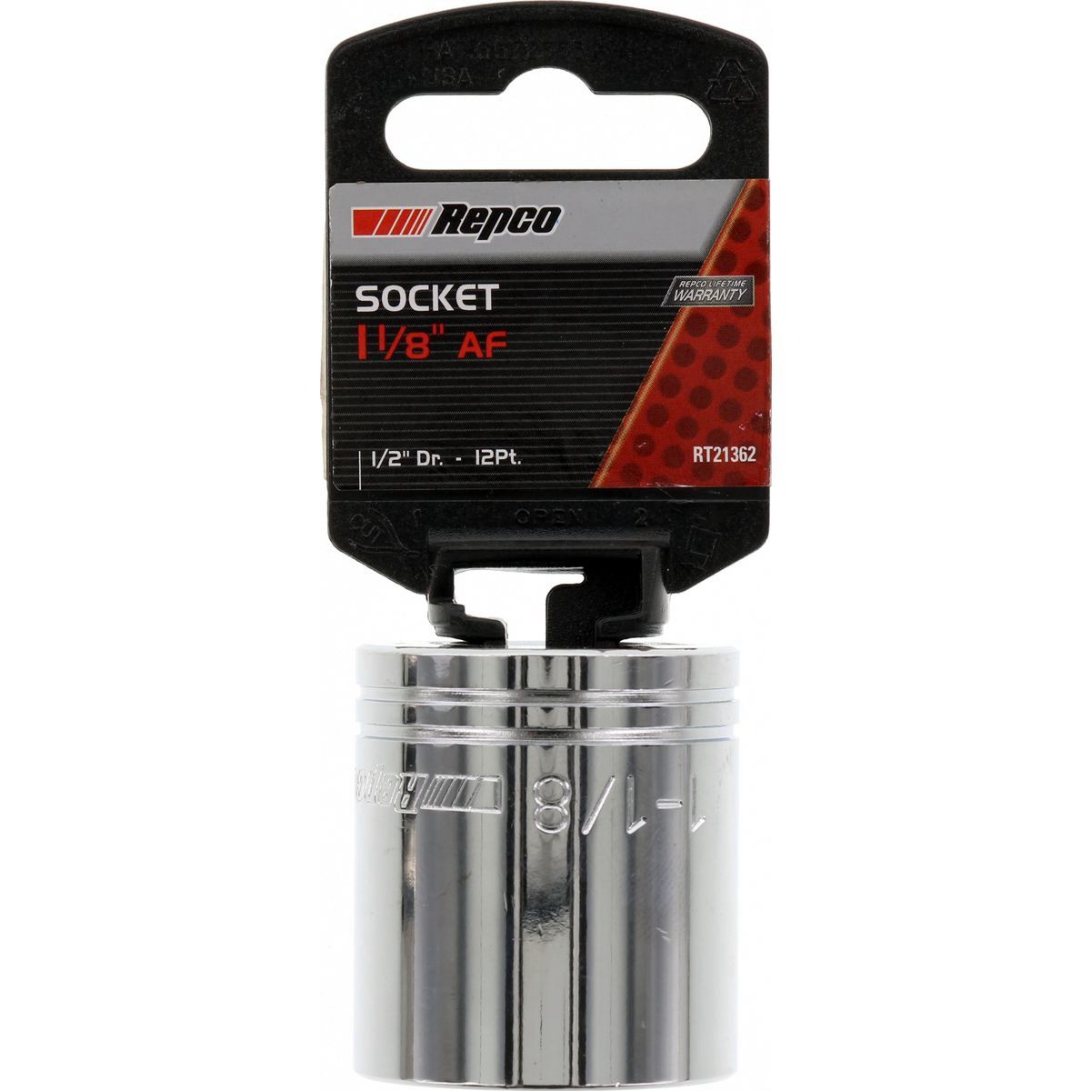 Repco Socket 1-1/8in, 1/2in Drive, 12 Point - RT21362 Auto Part Workshop Tool