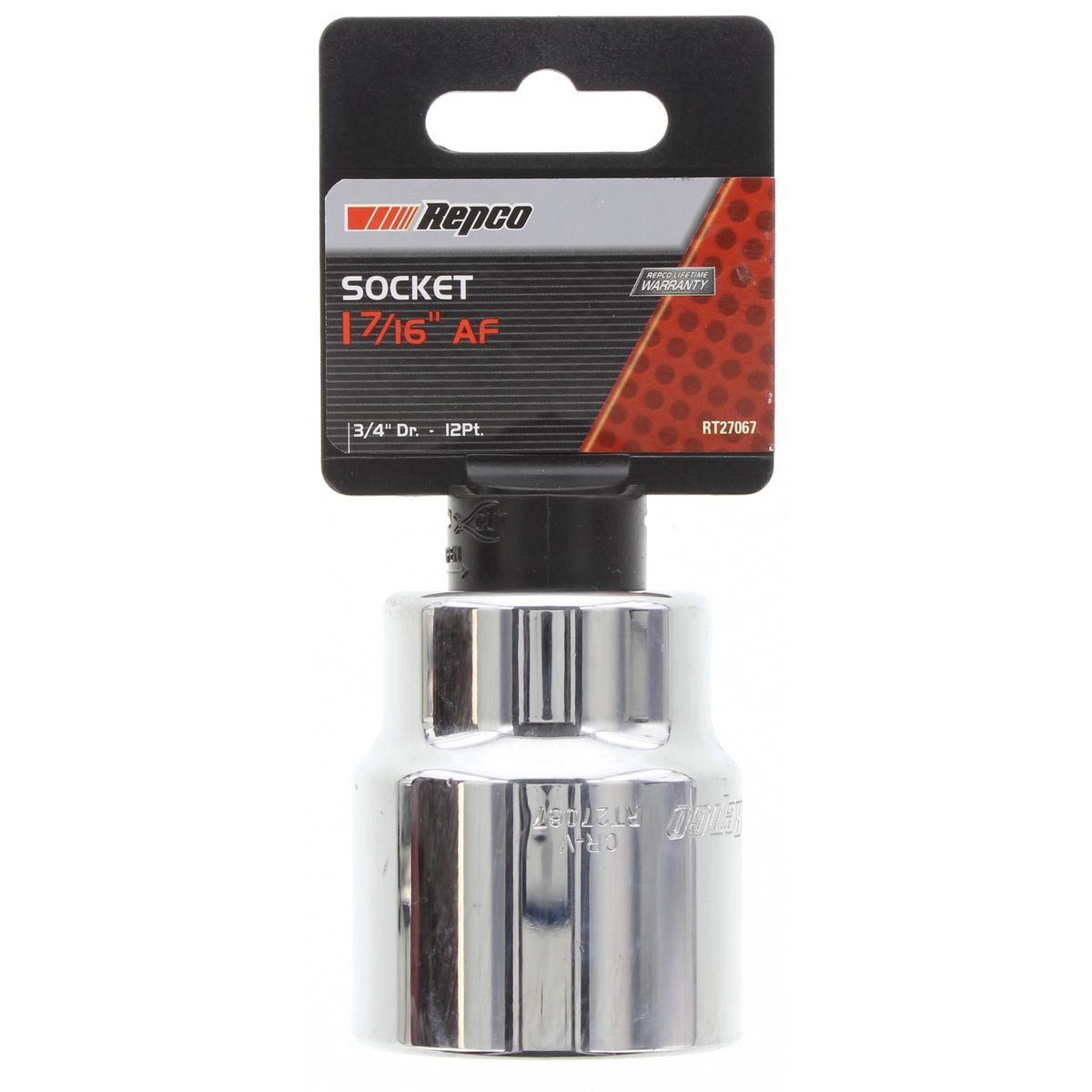 Repco Socket 1-7/16in, 3/4in Drive, 12 Point - RT27067 Auto Part Workshop Tool