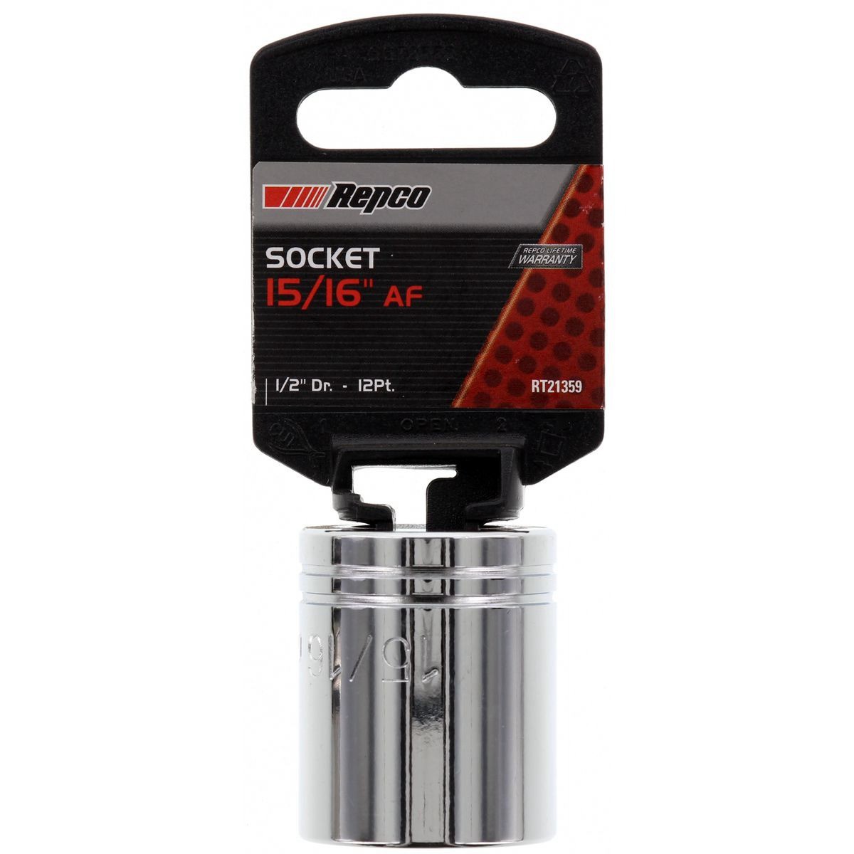 Repco Socket 15/16in, 1/2in Drive, 12 Point - RT21359 Auto Part Workshop Tool