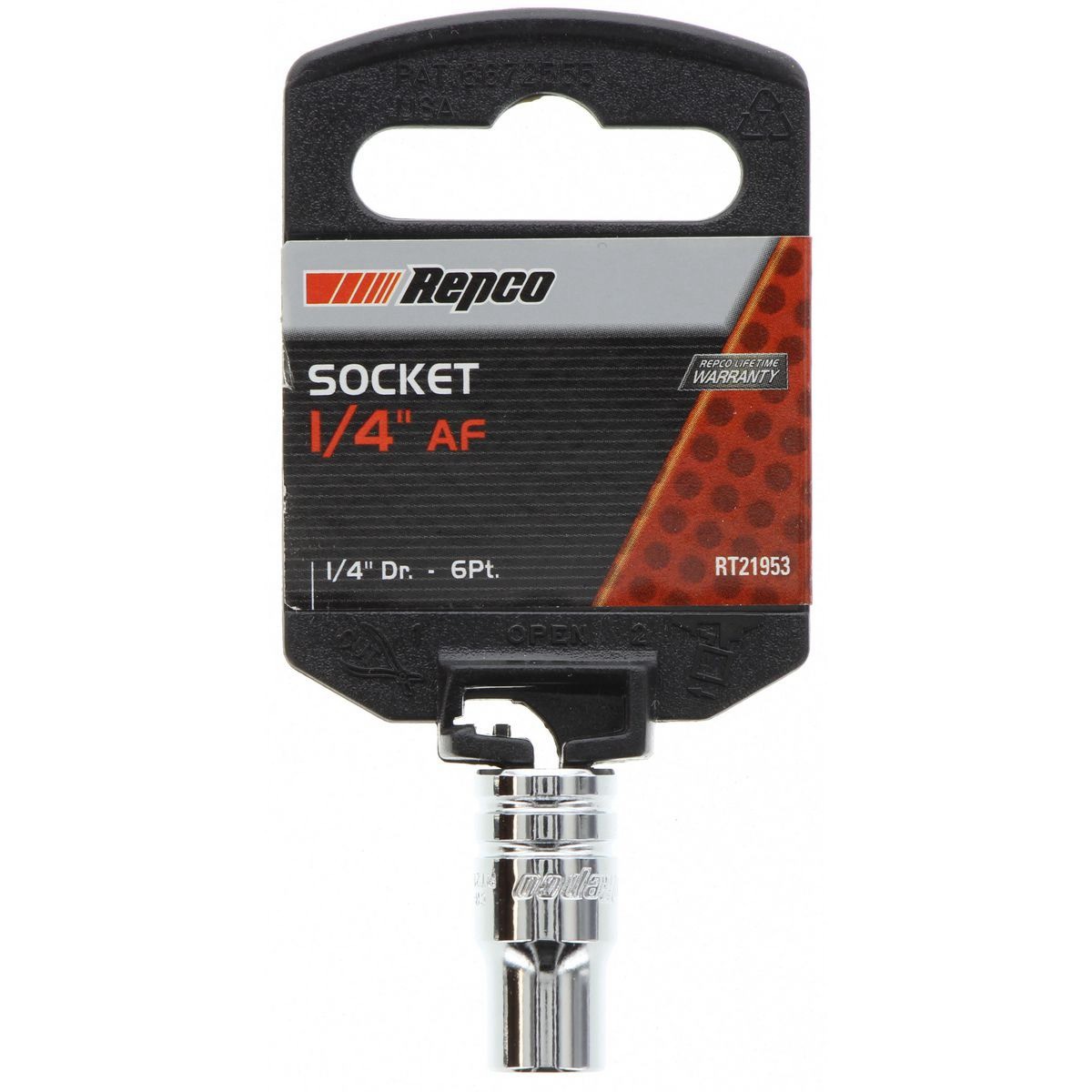 Repco Socket 1/4in, 1/4in Drive, 6 Point - RT21953 Auto Part Workshop Tool DIY