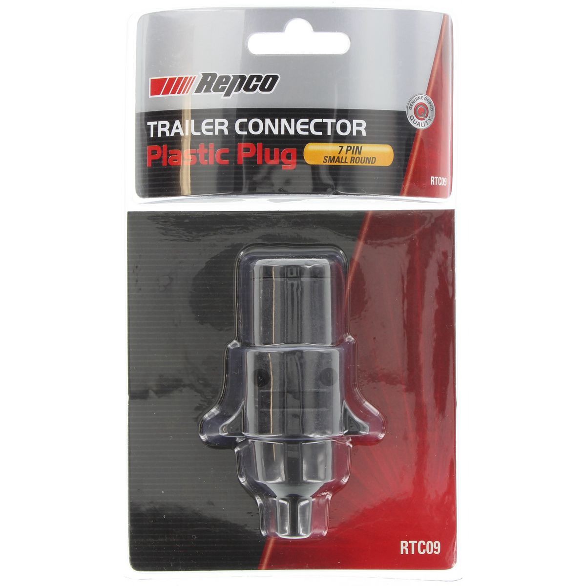 Repco 7 Pin Trailer Plug - Plastic Round Small - RTC09 Auto Part