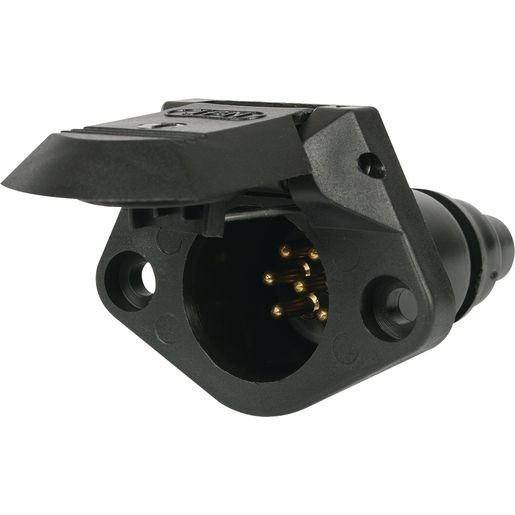 OEX 7 Pin Trailer Socket - Plastic Round Small - ACX2789 Auto Part Workshop Tool
