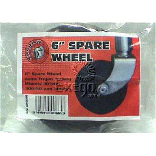 Trojan 6 inch rubber replacement Jockey Wheel - 629600 Auto Part