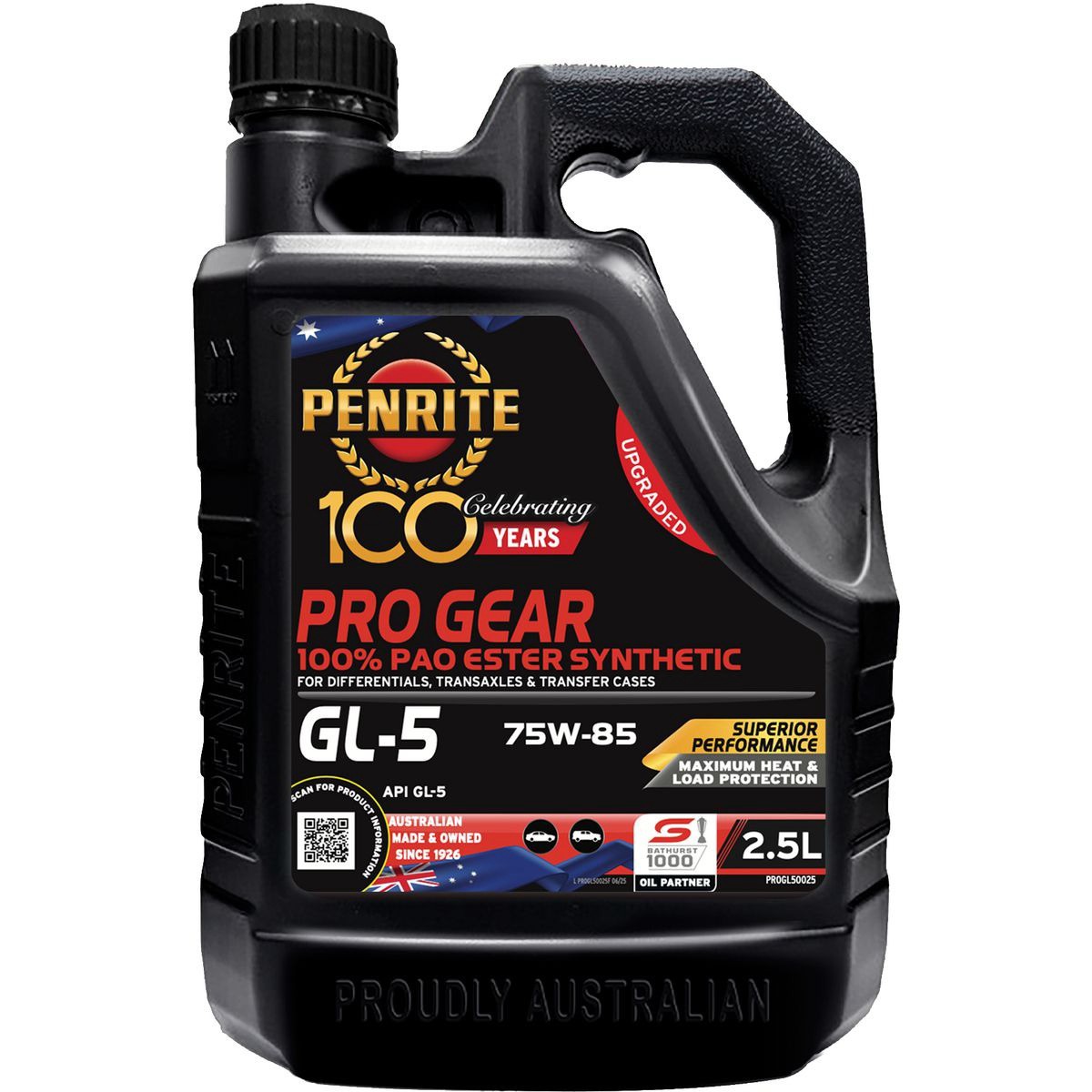 Penrite Pro Gear GL-5 75W-85 Gear Oil 2.5L - PROGL50025 Car Service Auto Part