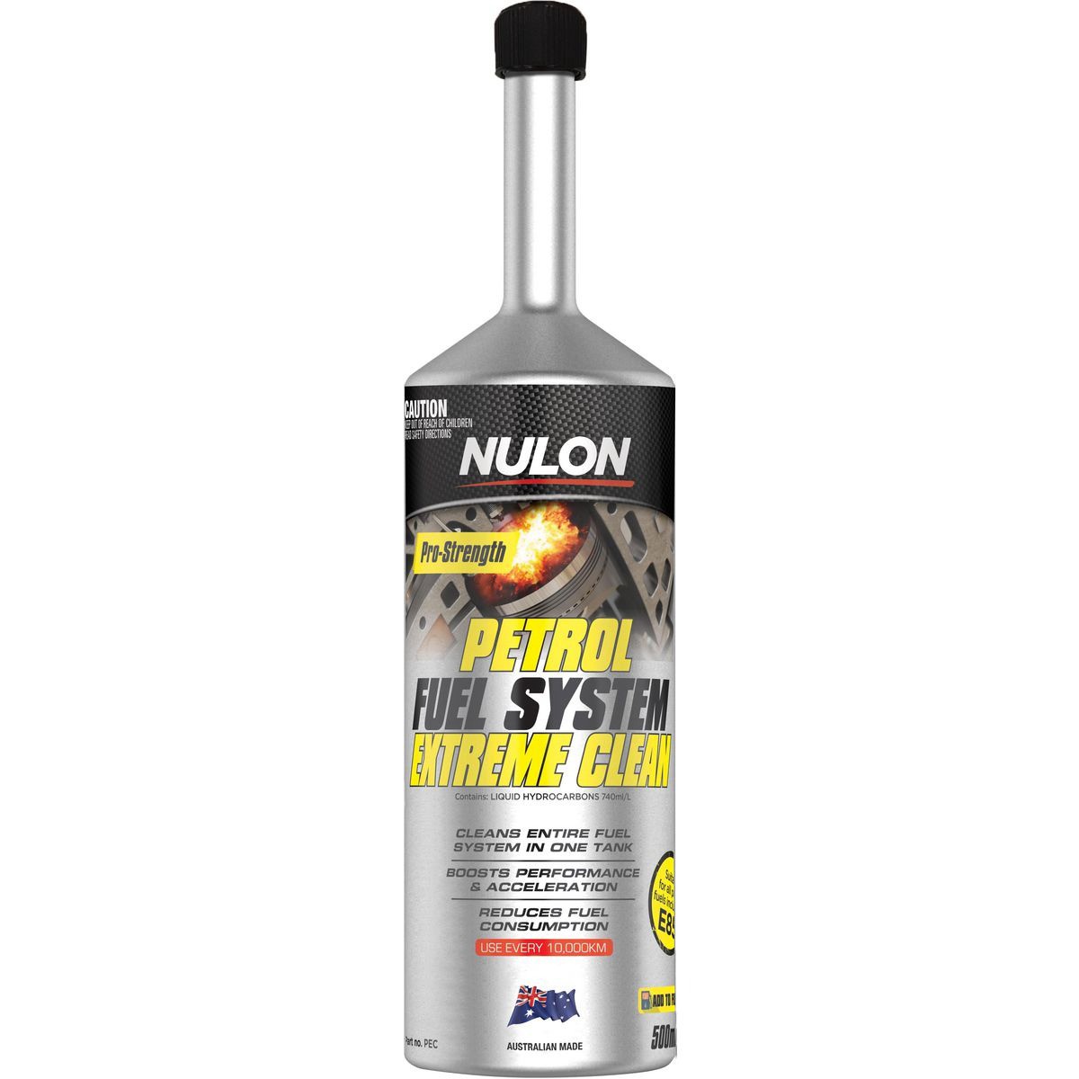 Nulon Petrol System Extreme Clean 500ml - PEC Car Service Workshop Tool