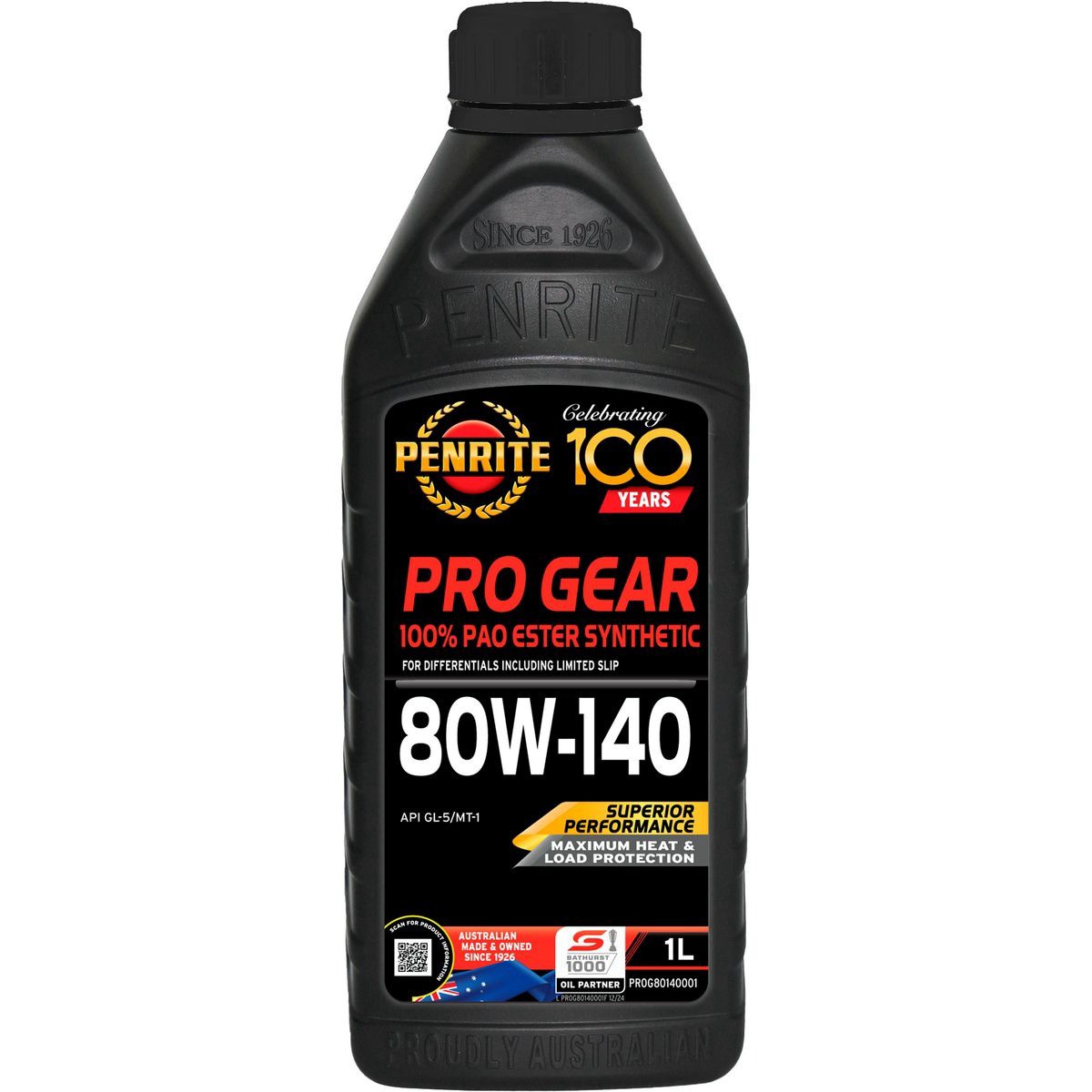 Penrite Pro Gear 80W-140 Gear Oil 1L - PROG80140001 Car Service Workshop Tool