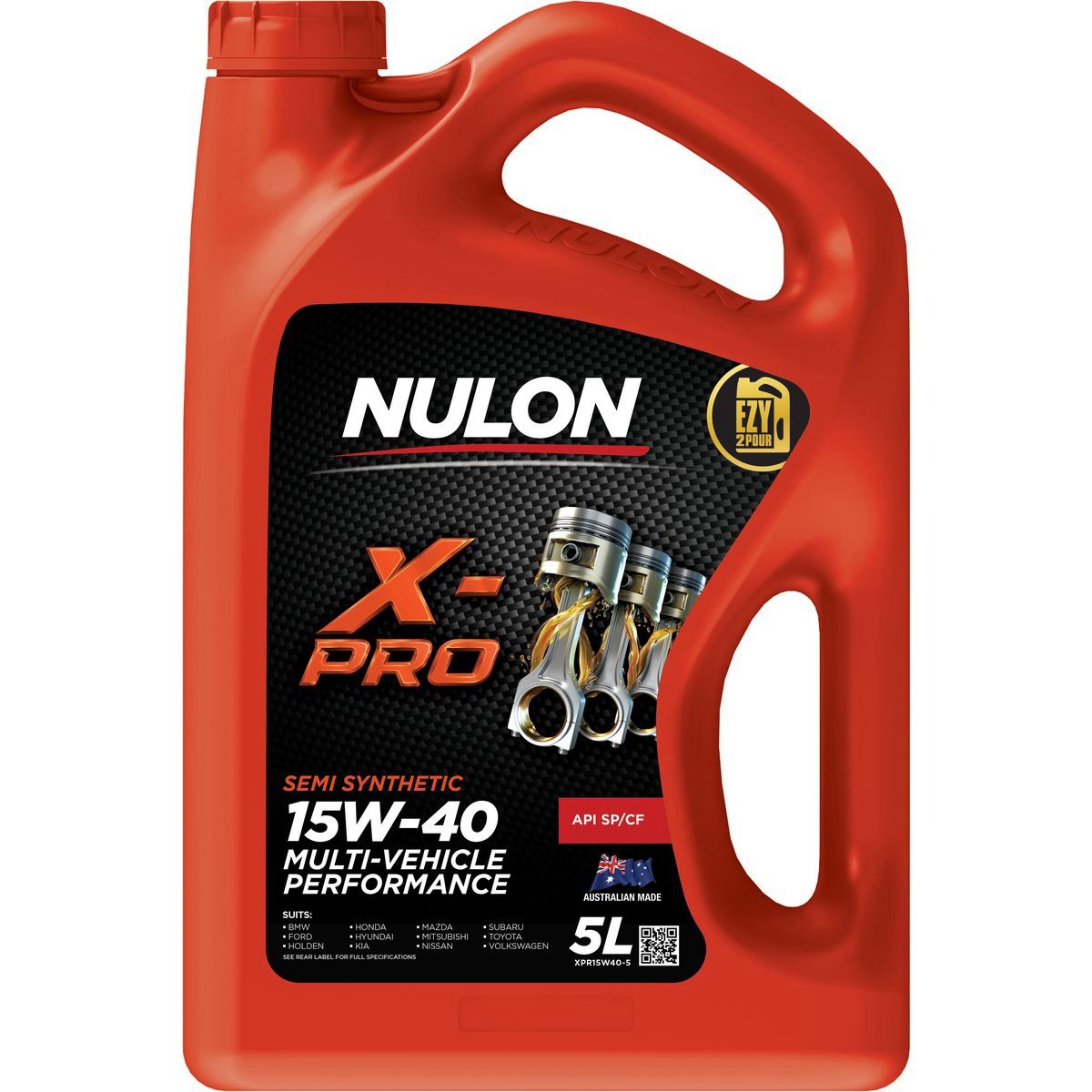 Nulon X-PRO Semi Synthetic Multi-Vehicle 15W-40 Engine Oil 5L - XPR15W40-5 Auto
