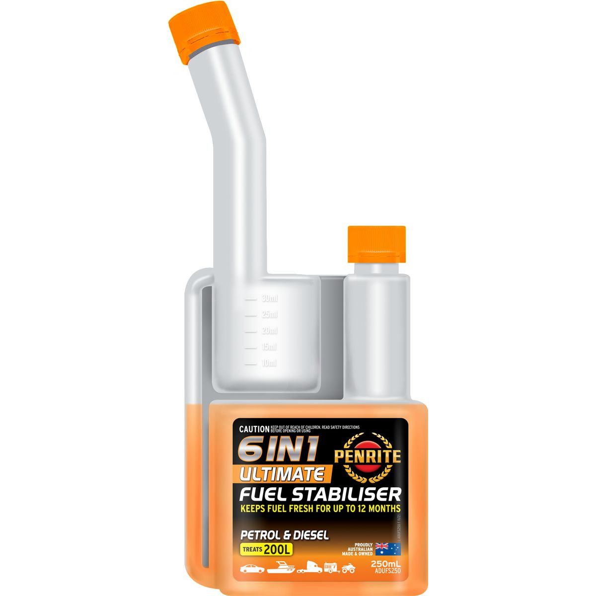 Penrite Ultimate 6 in 1 Fuel Stabiliser 250ml - ADUFS250 Car Service