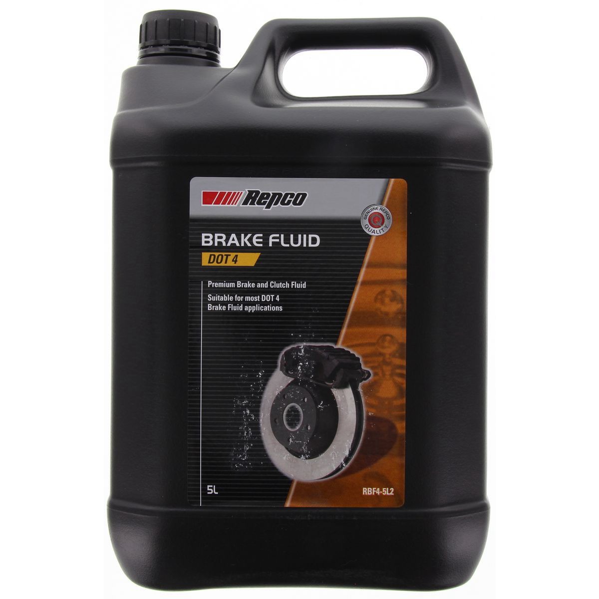 Repco DOT 4 Brake Fluid 5L - RBF4-5L2 Car Service Brake Parts Workshop Tool