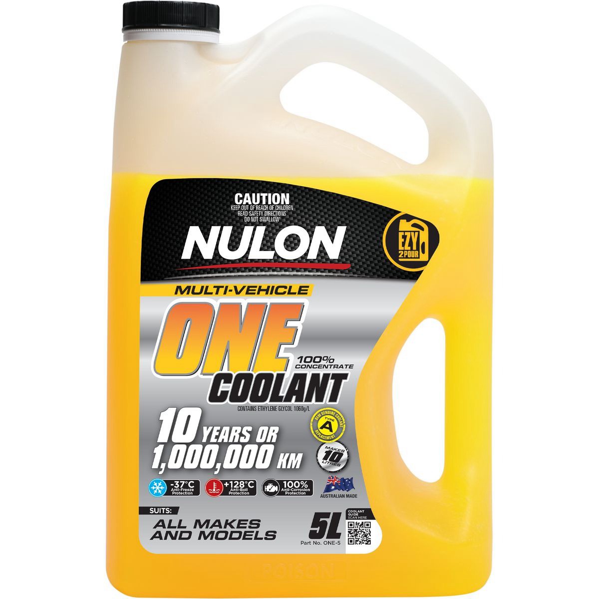 Nulon One 100% Concentrate Multi Vehicle Coolant 5L - ONE-5 Car Service