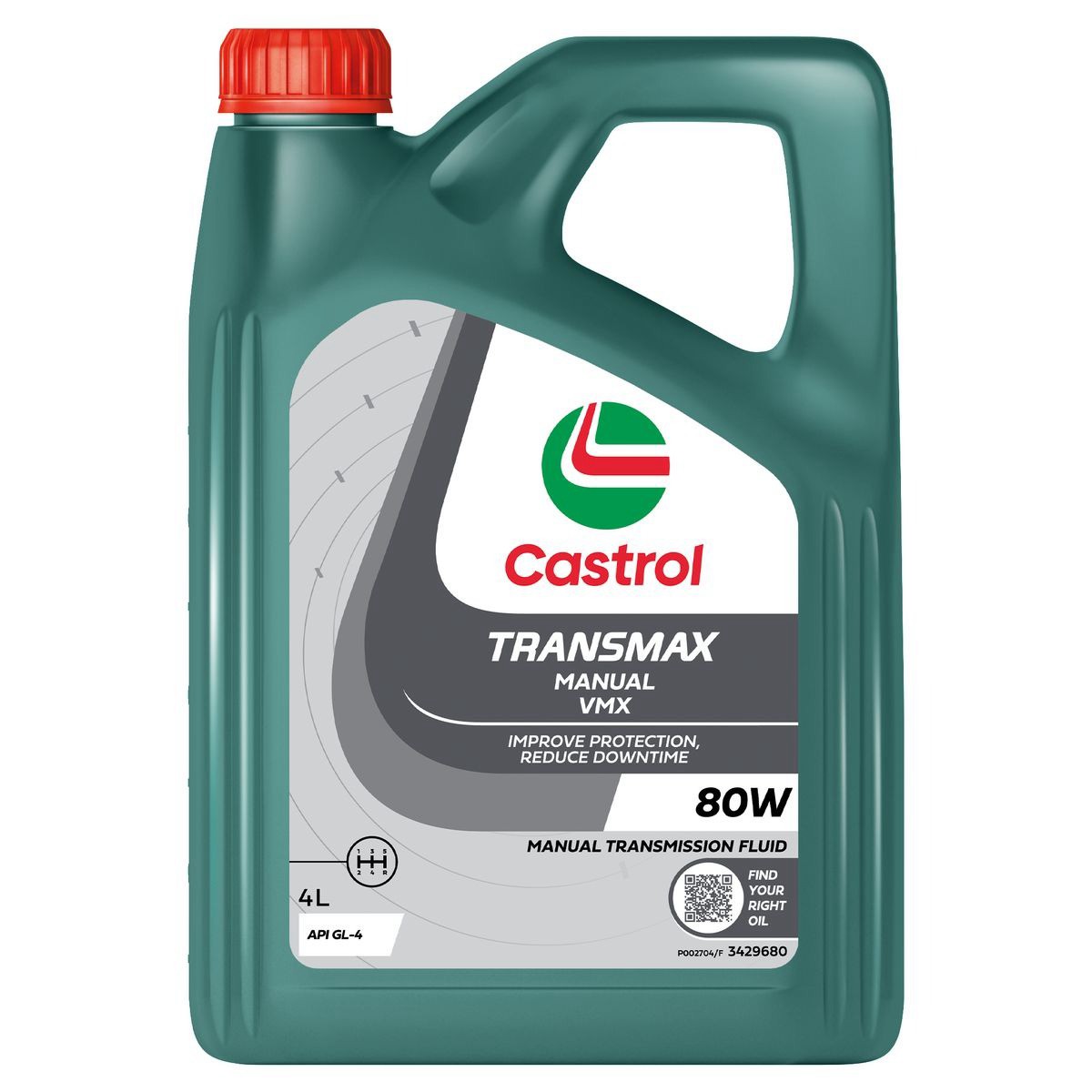 Castrol Transmax Manual VMX 80W Gear Oil 4L - 3429680 Car Service Workshop Tool