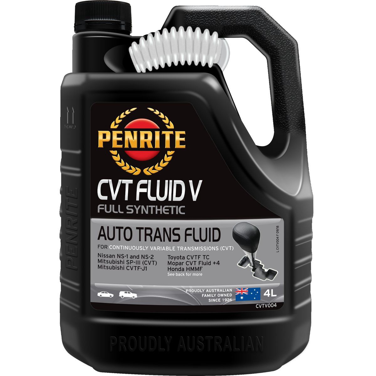 Penrite CVT Fluid V Automatic Transmission Fluid 4L - CVTV004 Car Service