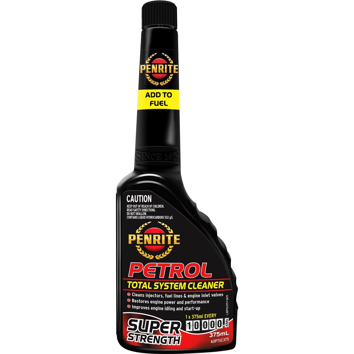 Penrite Petrol Total System Cleaner 375mL - ADPTSC375 Car Service Workshop Tool