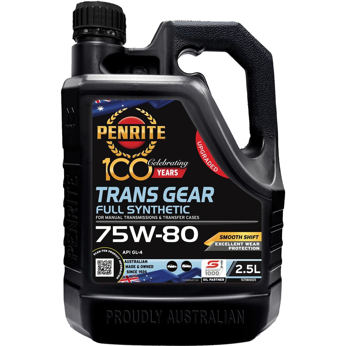 Penrite Trans Gear Full Synthetic 75W-80 Gear Oil 2.5L - TG75800025 Car Service
