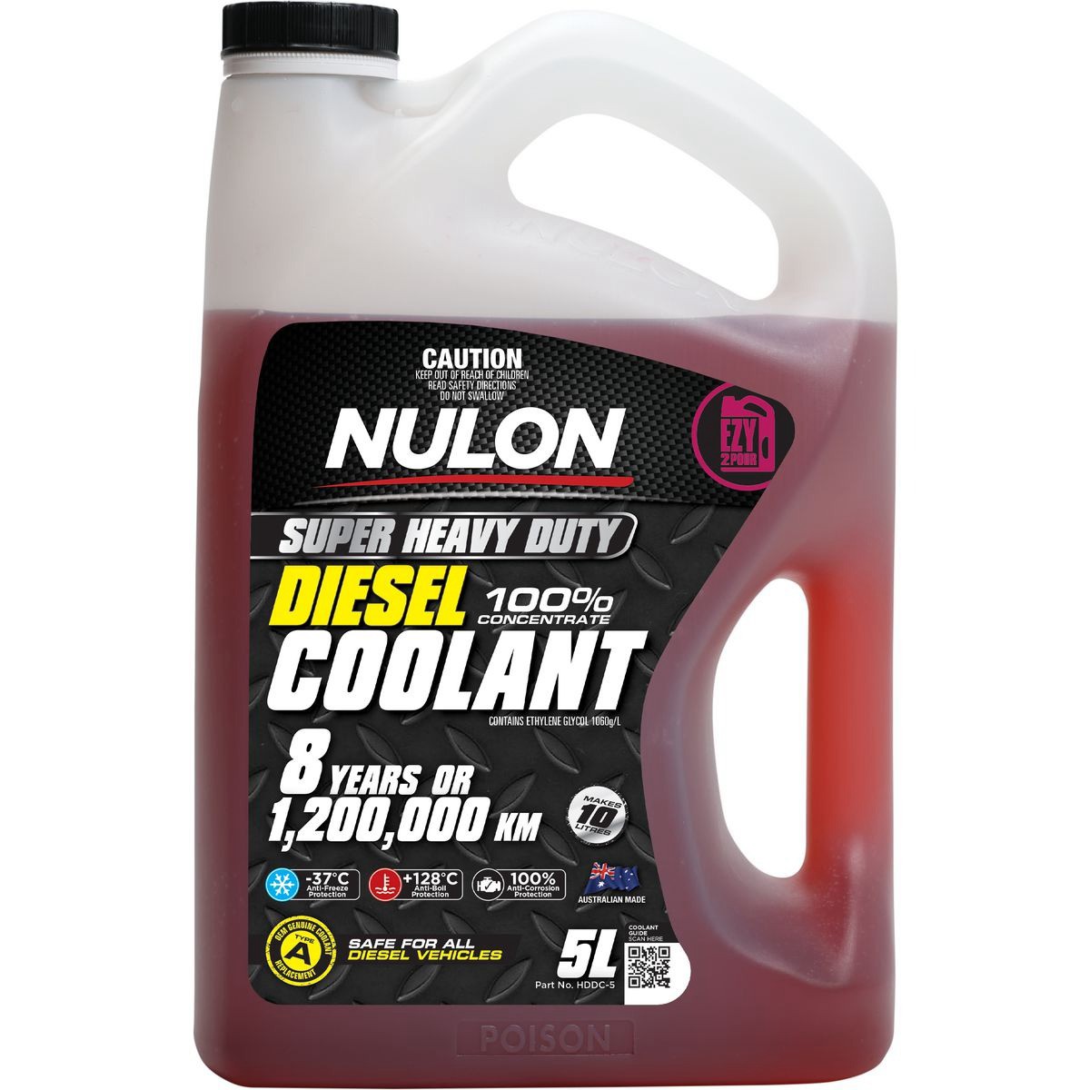 Nulon Heavy Duty Diesel Coolant 5L - HDDC-5 Car Service Workshop Tool