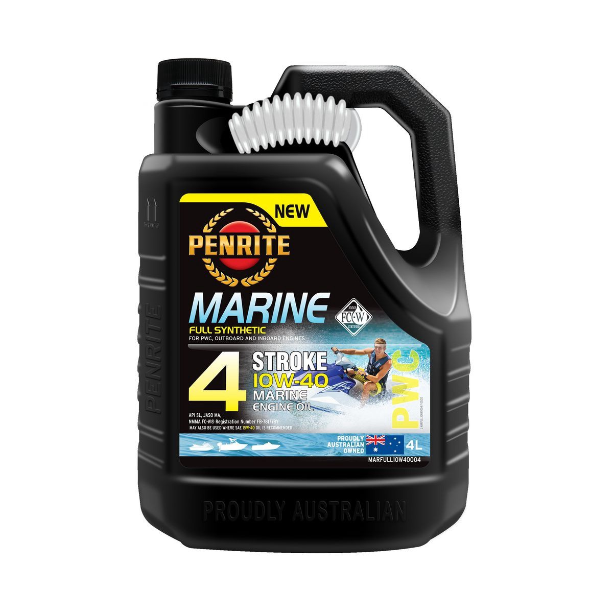 Penrite Marine Oil Full Synthetic 10W-40 4L - MARFULL10W40004 Car Service