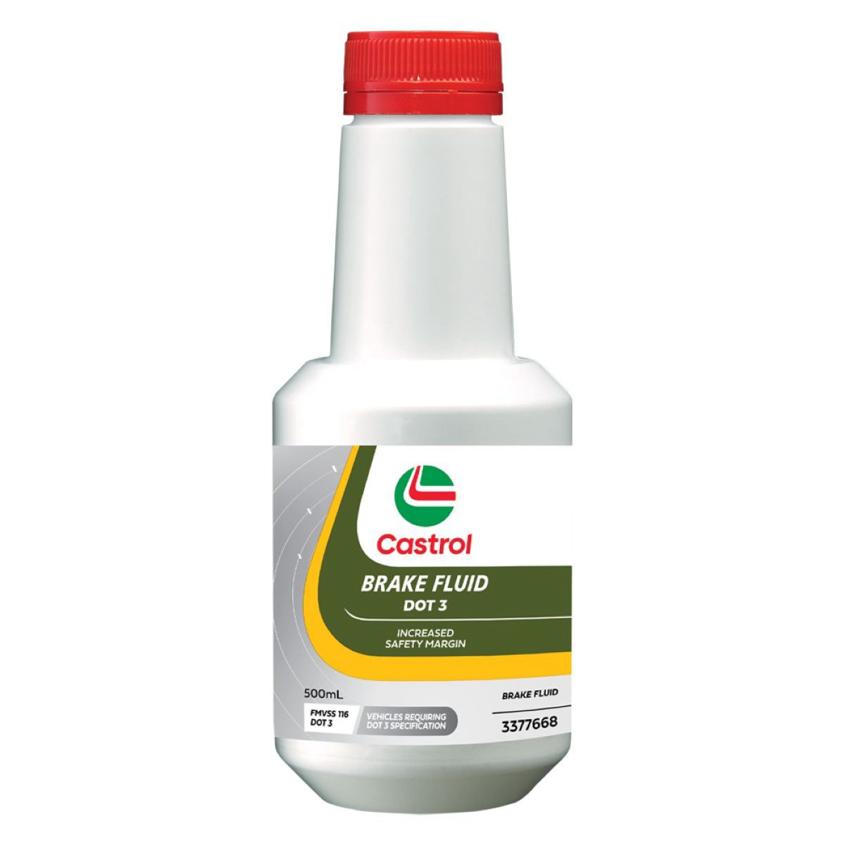 Castrol DOT 3 Brake Fluid 500mL - 3377668 Car Service Brake Parts Workshop Tool