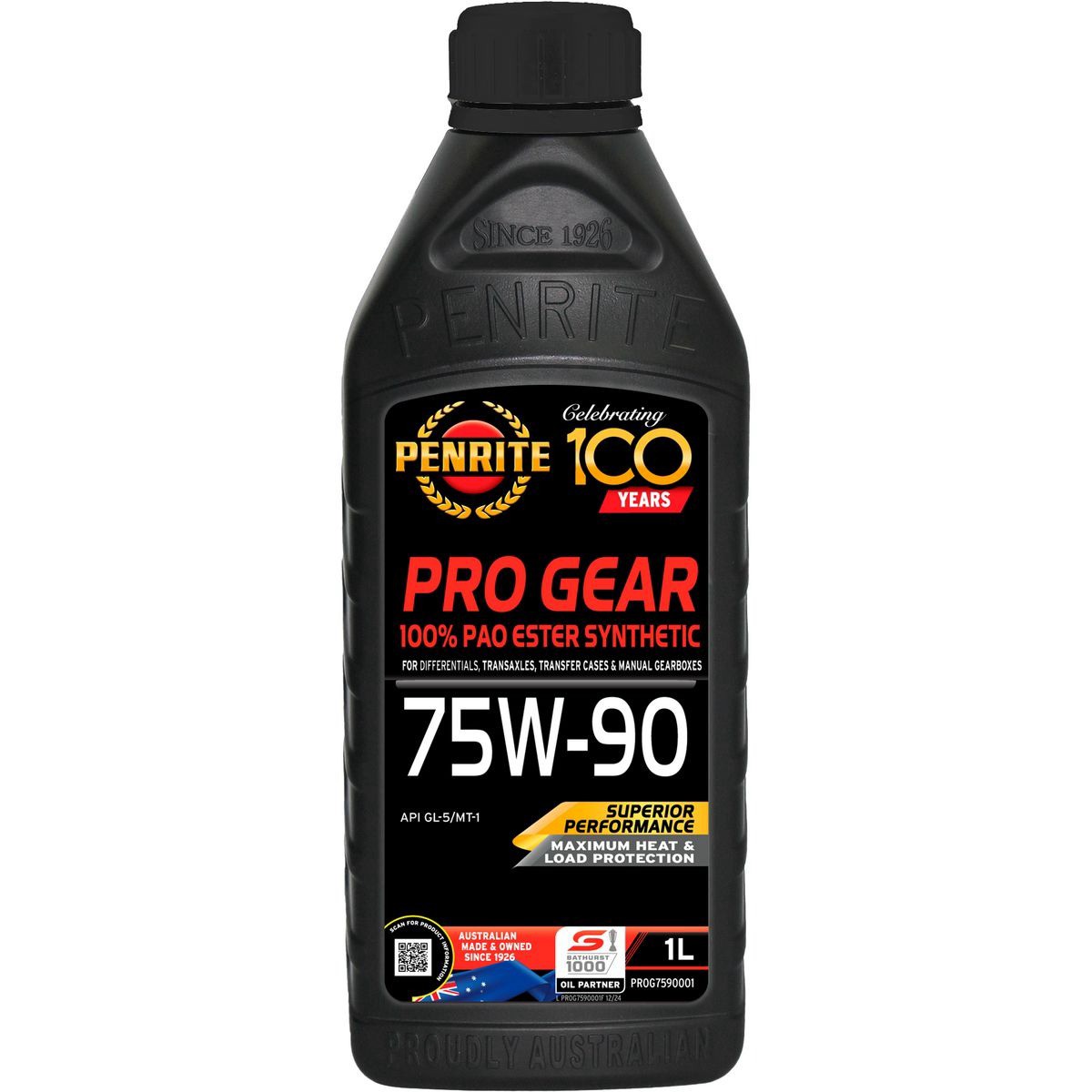 Penrite Pro Gear 75W-90 Gear Oil 1L - PROG7590001 Car Service Workshop Tool