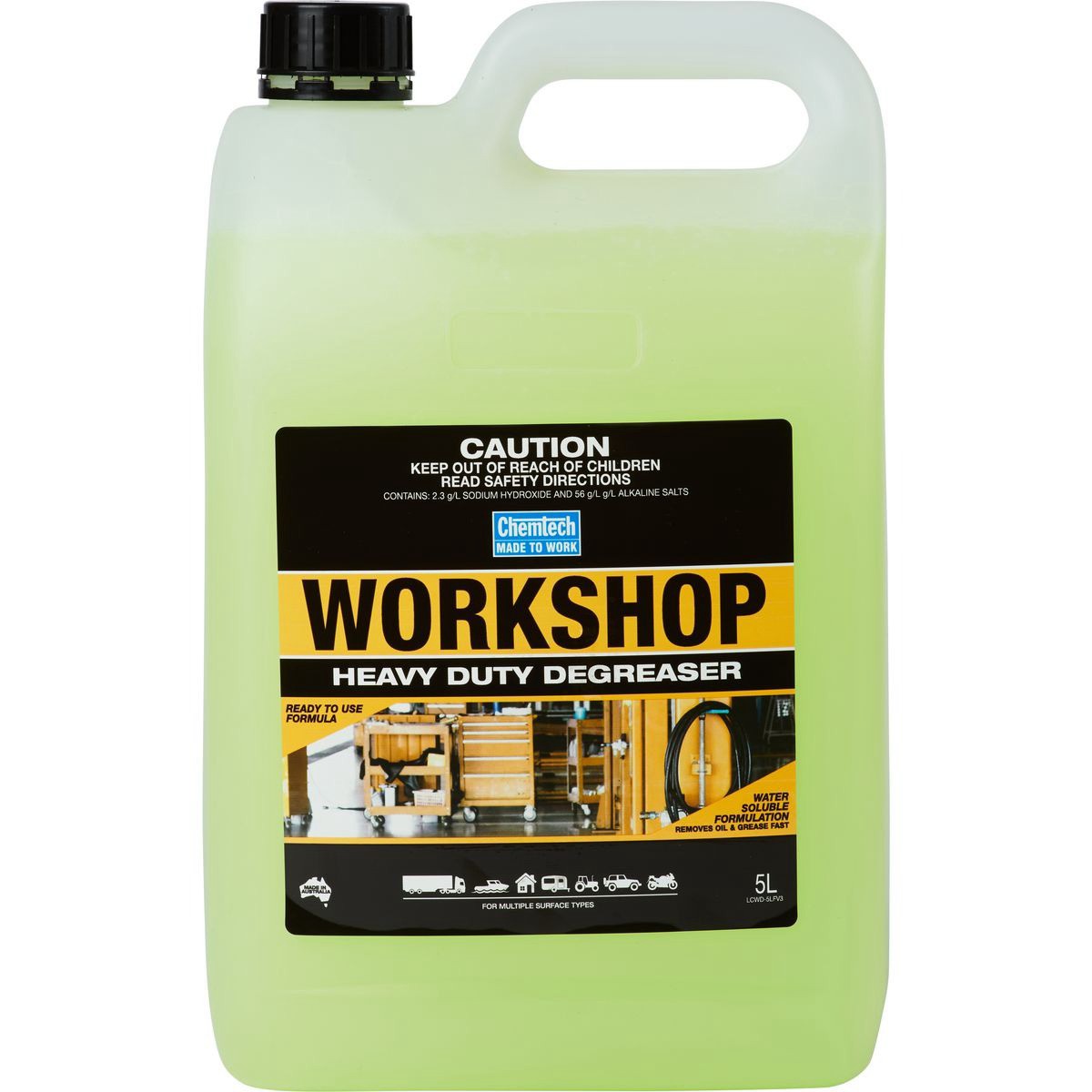 Chemtech Workshop Heavy Duty Degreaser 5L - CWD-5L Car Service Workshop Tool