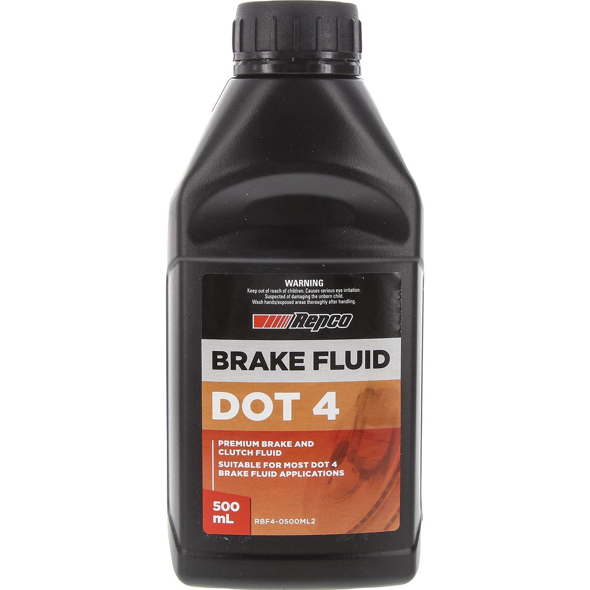 Repco DOT 4 Brake Fluid 500ML - RBF4-0500ML2 Car Service Brake Parts Auto Part