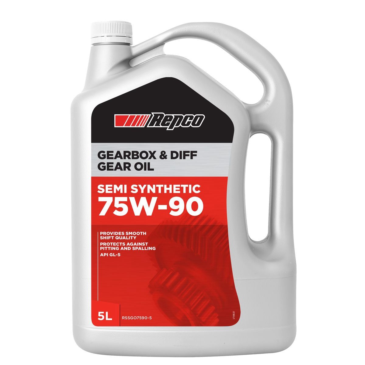 Repco Semi Synthetic 75W-90 Gear Oil 5L - RSSGO7590-5 Car Service Workshop Tool