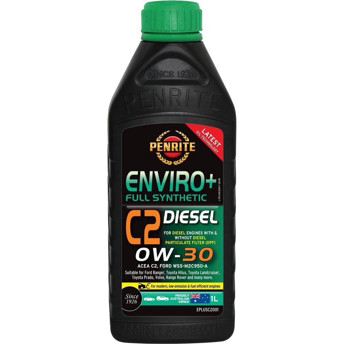 Penrite Enviro+ C2 0W-30 Engine Oil 1L - EPLUSC2001 Car Service Workshop Tool