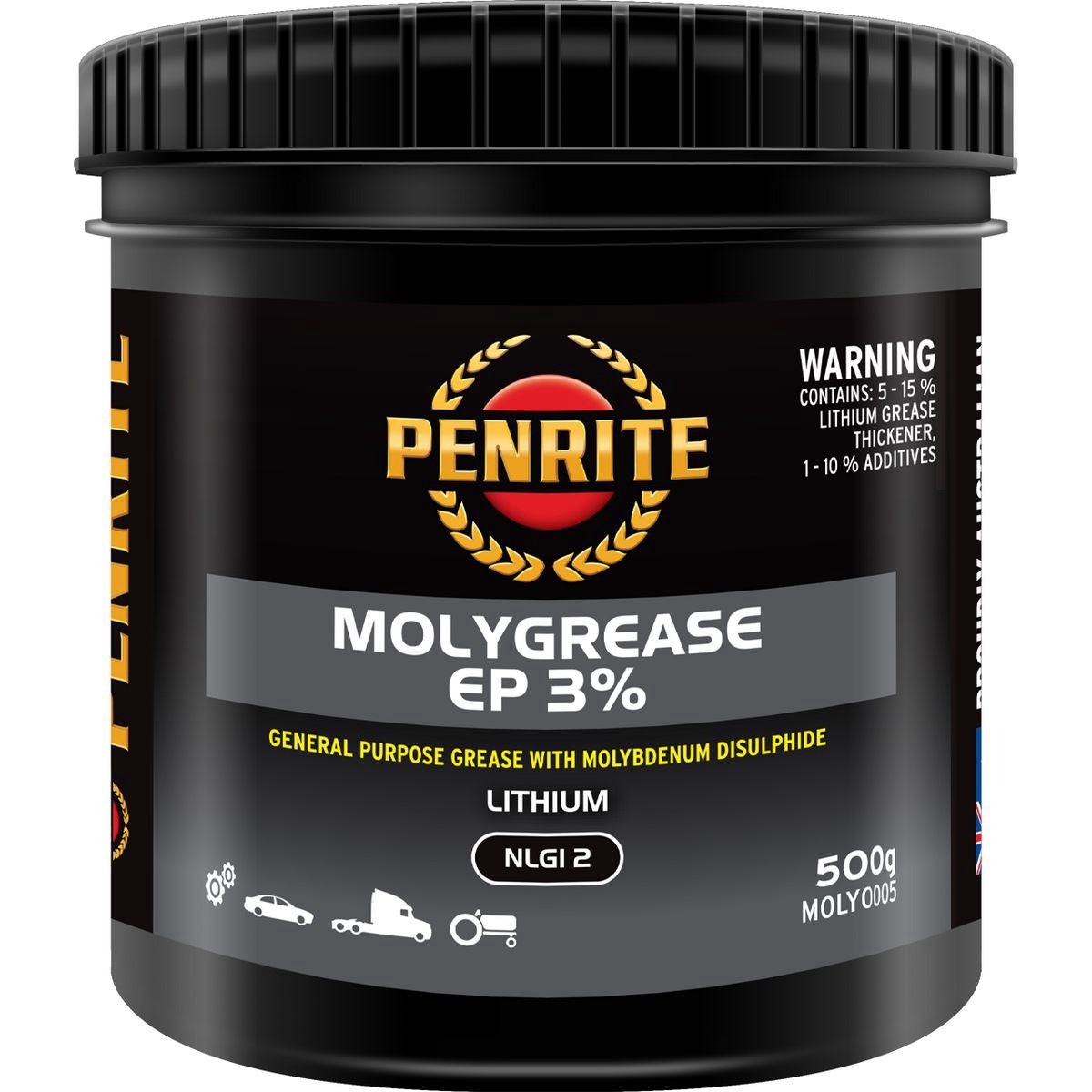 Penrite Molygrease EP 3% 500g - MOLY0005 Car Service Workshop Tool