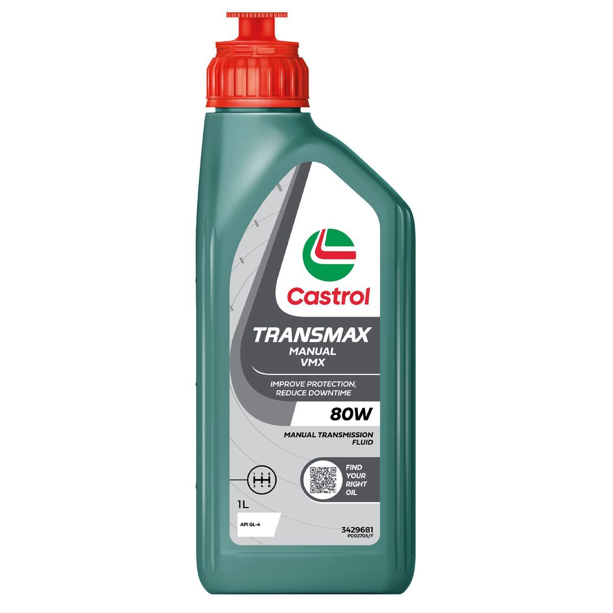 Castrol Transmax Manual VMX 80W Gear Oil 1L - 3429681 Car Service Workshop Tool