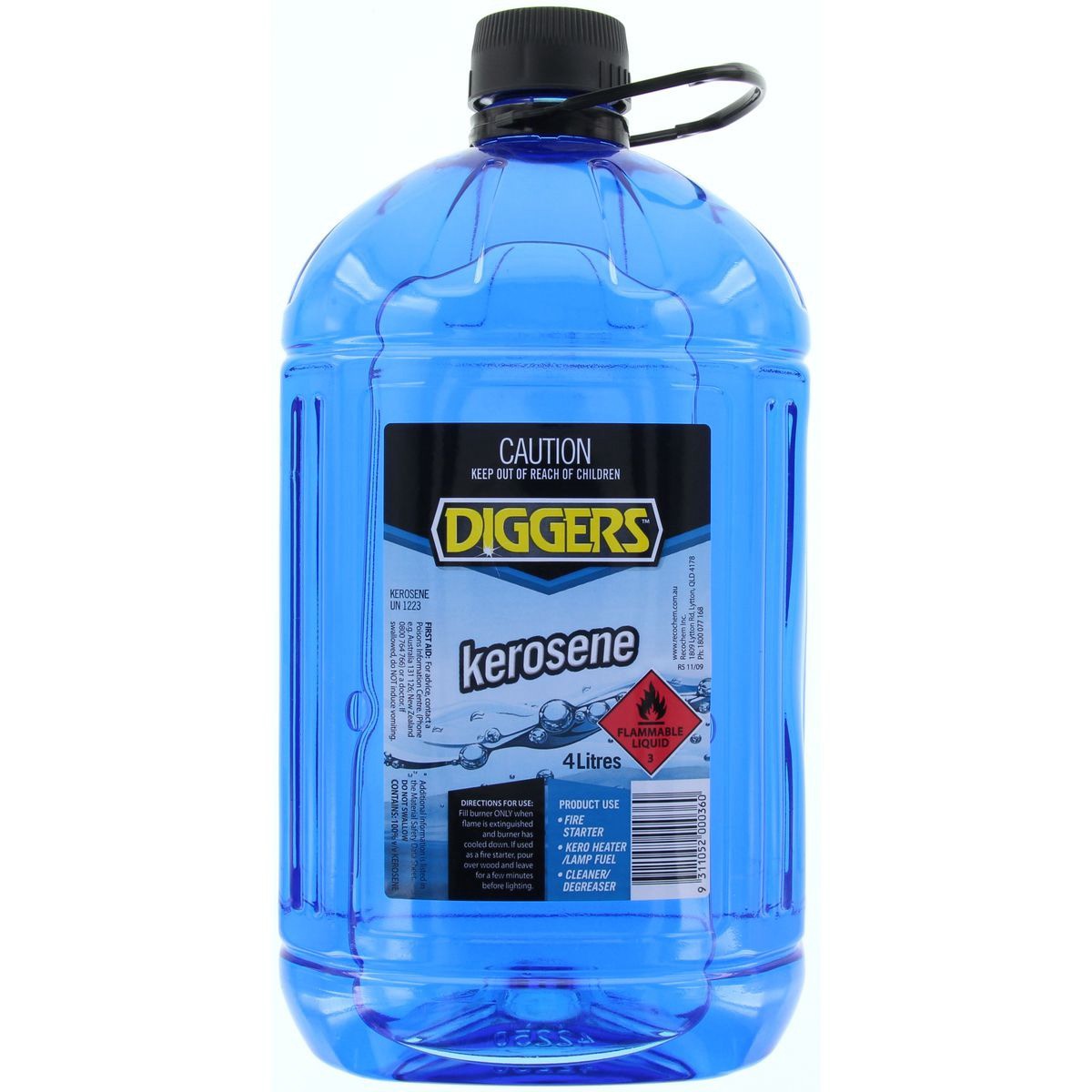 Diggers Kerosene 4Ltr - 16000-4DIG Car Service Workshop Tool