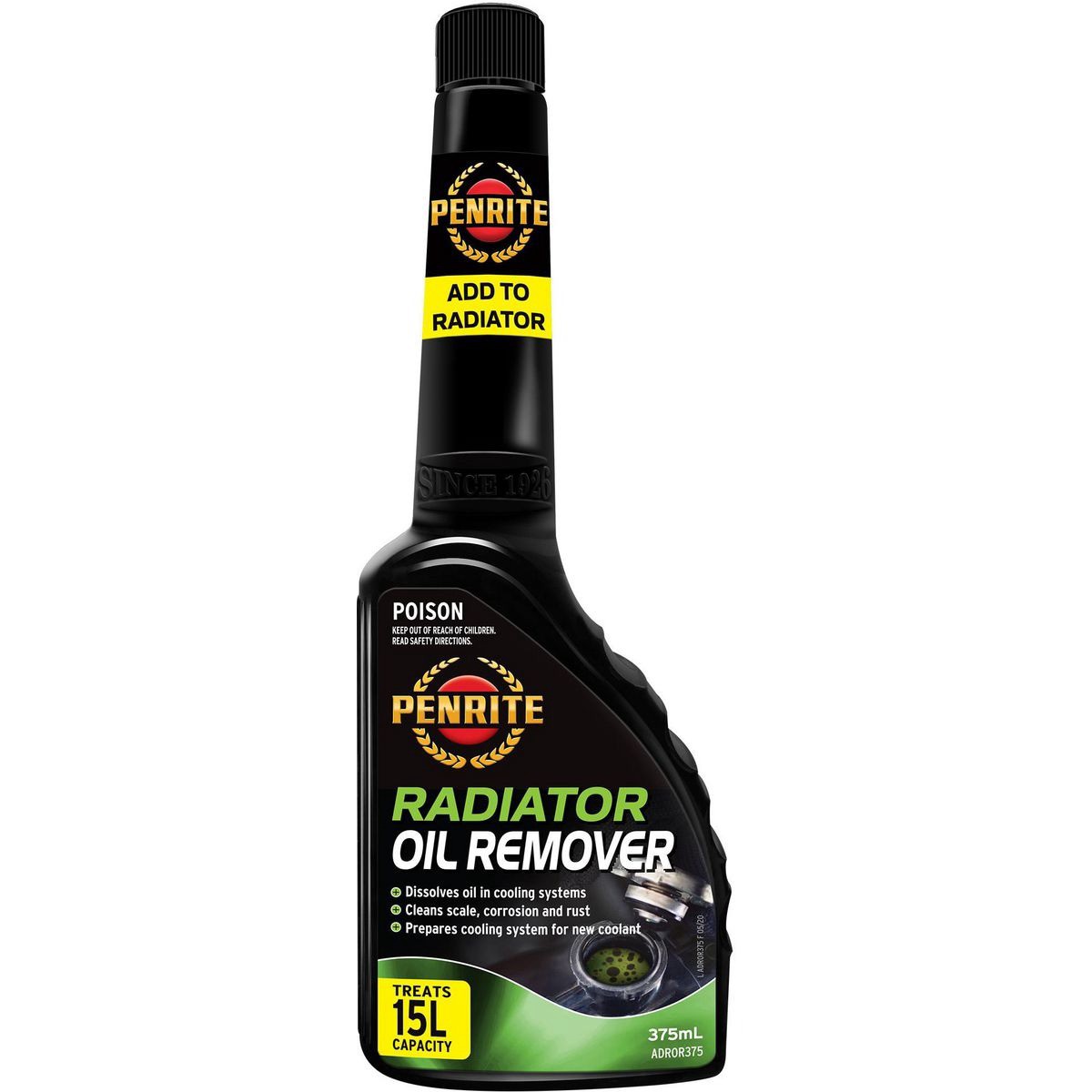 Penrite Radiator Oil Remover 375ml - ADROR375 Car Service Workshop Tool