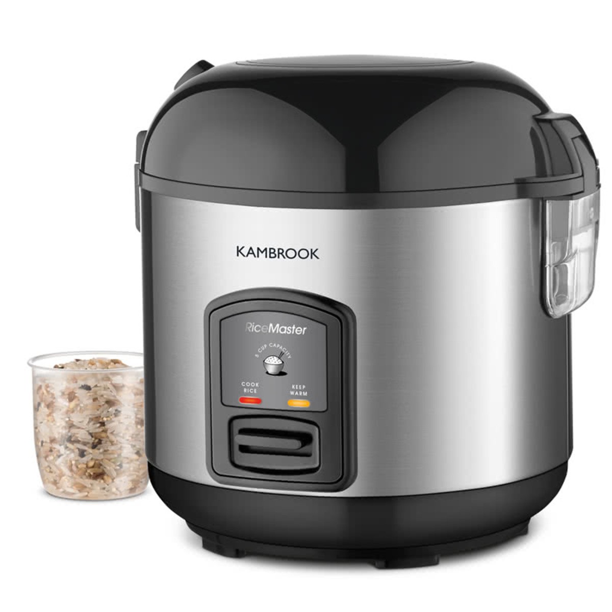 Kambrook KRC405BSS 5 Cup Rice Cooker & Steamer Silver Stainless Steel