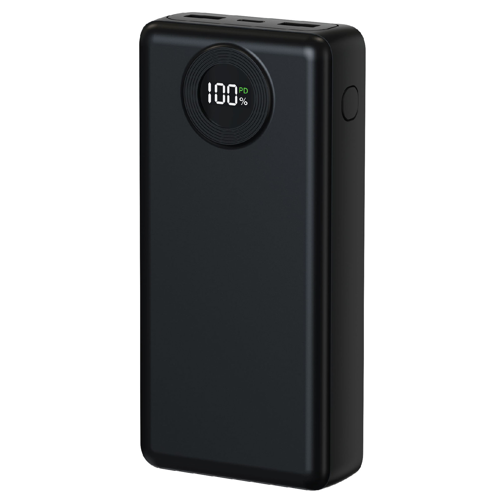 Laser 20000mAh Powerbank Battery Display-Black PB-20K25BK-809 Li-Polymer
