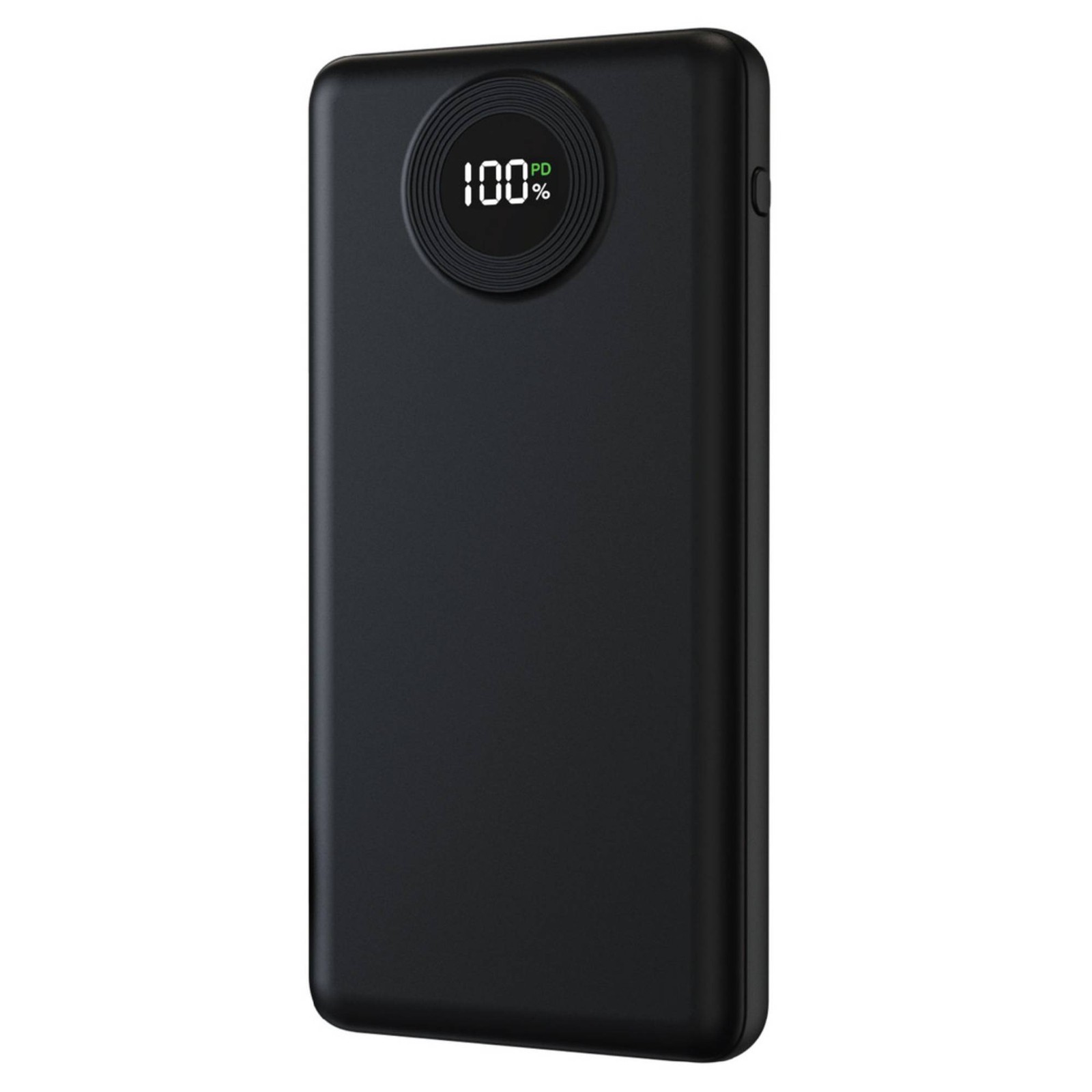 Laser 10000mAh Powerbank USB-C Cable LED Display Black PB-10K25BK-861