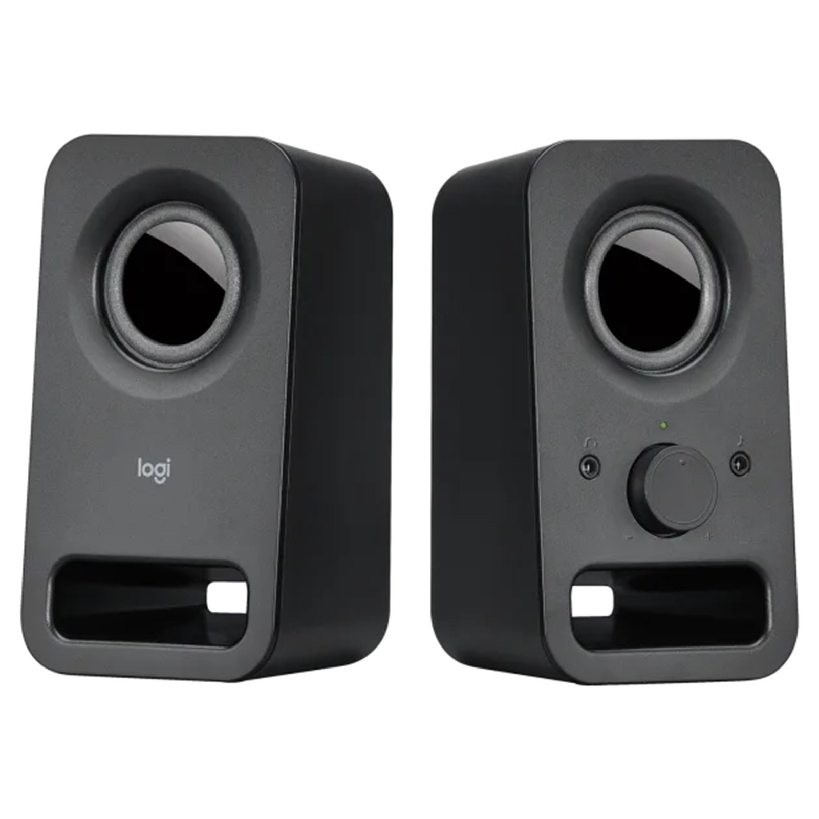 Logitech Z150 Multimedia Computer Speakers 2.0 Channel Wired Black 2 Speakers
