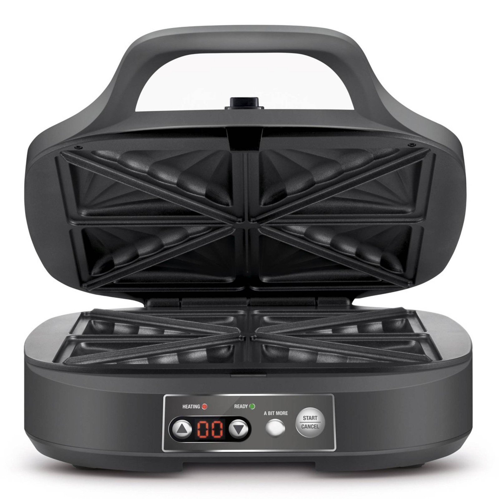 Breville Power Toastie LTS425GRY 4 Slice Four Triangle Sandwich Maker Black
