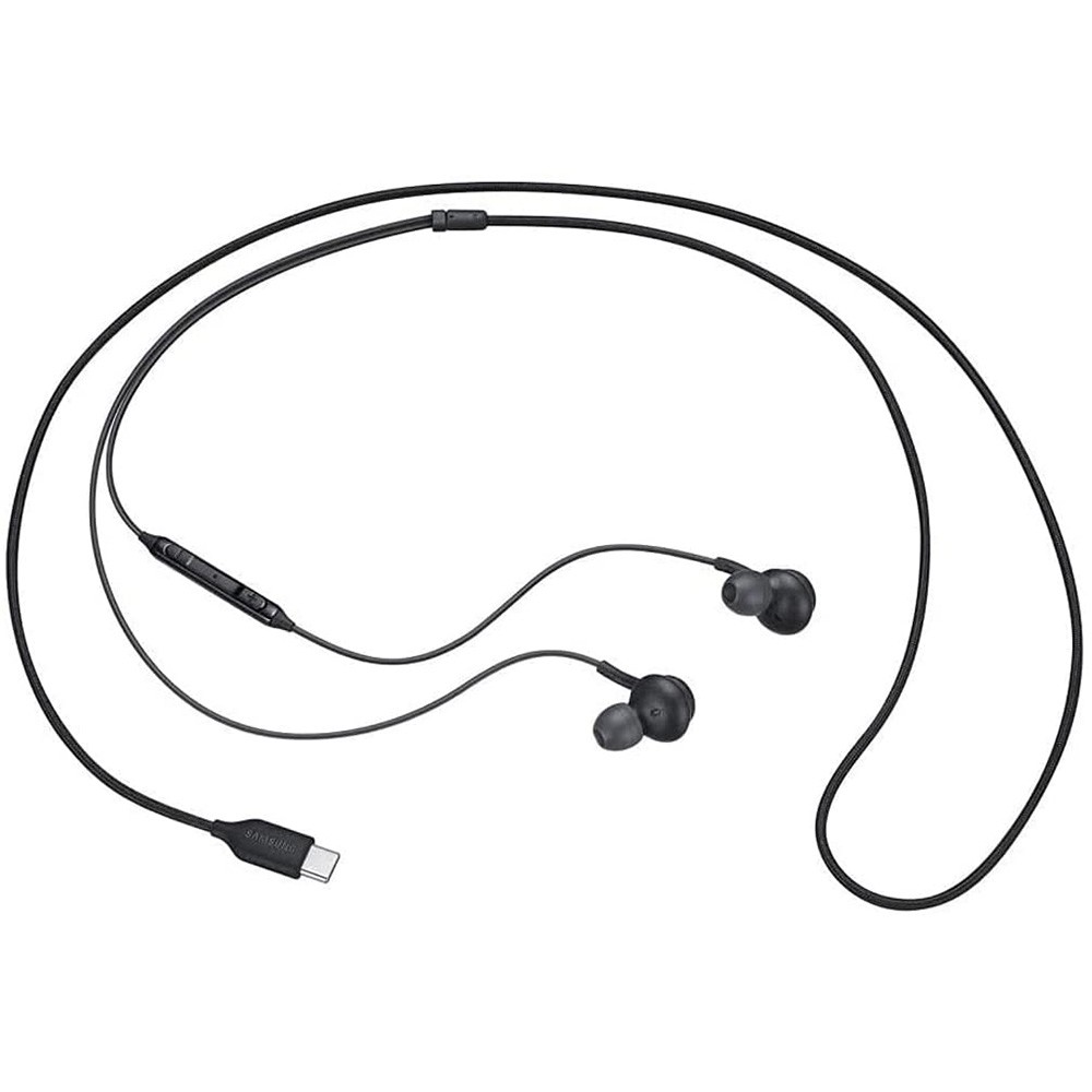 Samsung USB-C In-Ear Wired Earphones By AKG-Black EO-IC100BBEGWW