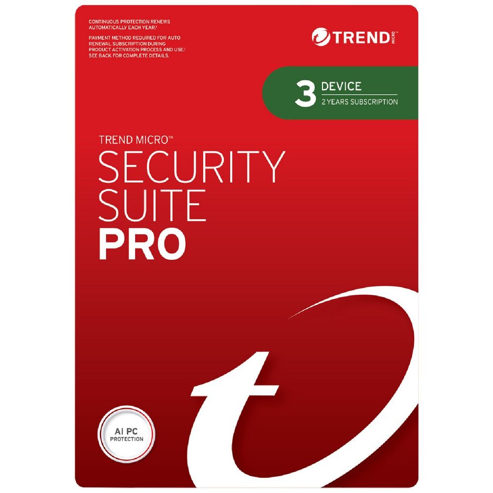 Trend Micro Device Security Pro Antivirus Internet Security 3 Device 2 Year