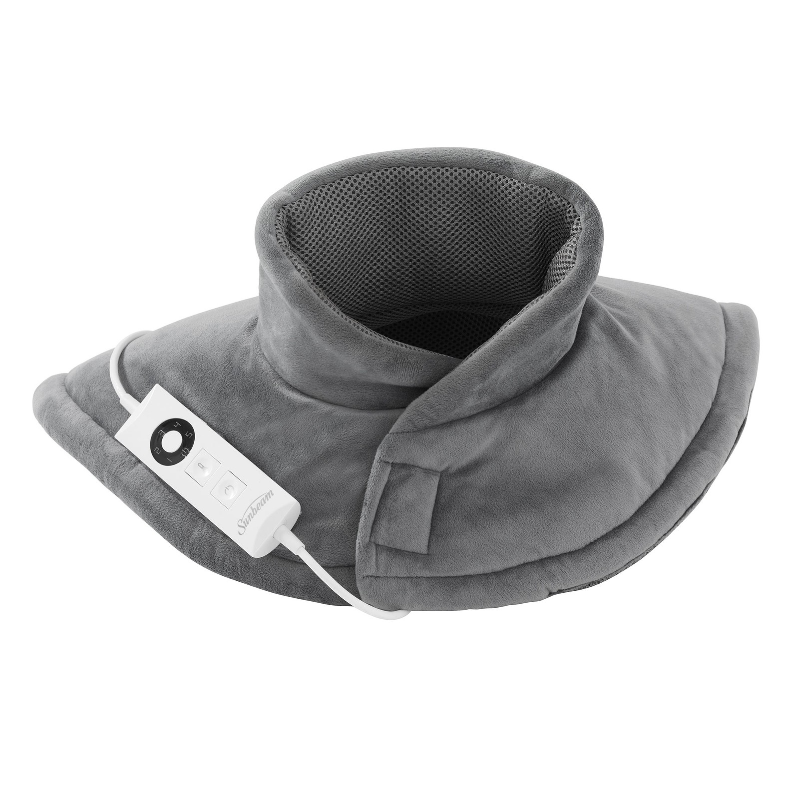 Sunbeam Heating Pad Neck Shoulder HPN5300 Grey Soft Polyester 110W