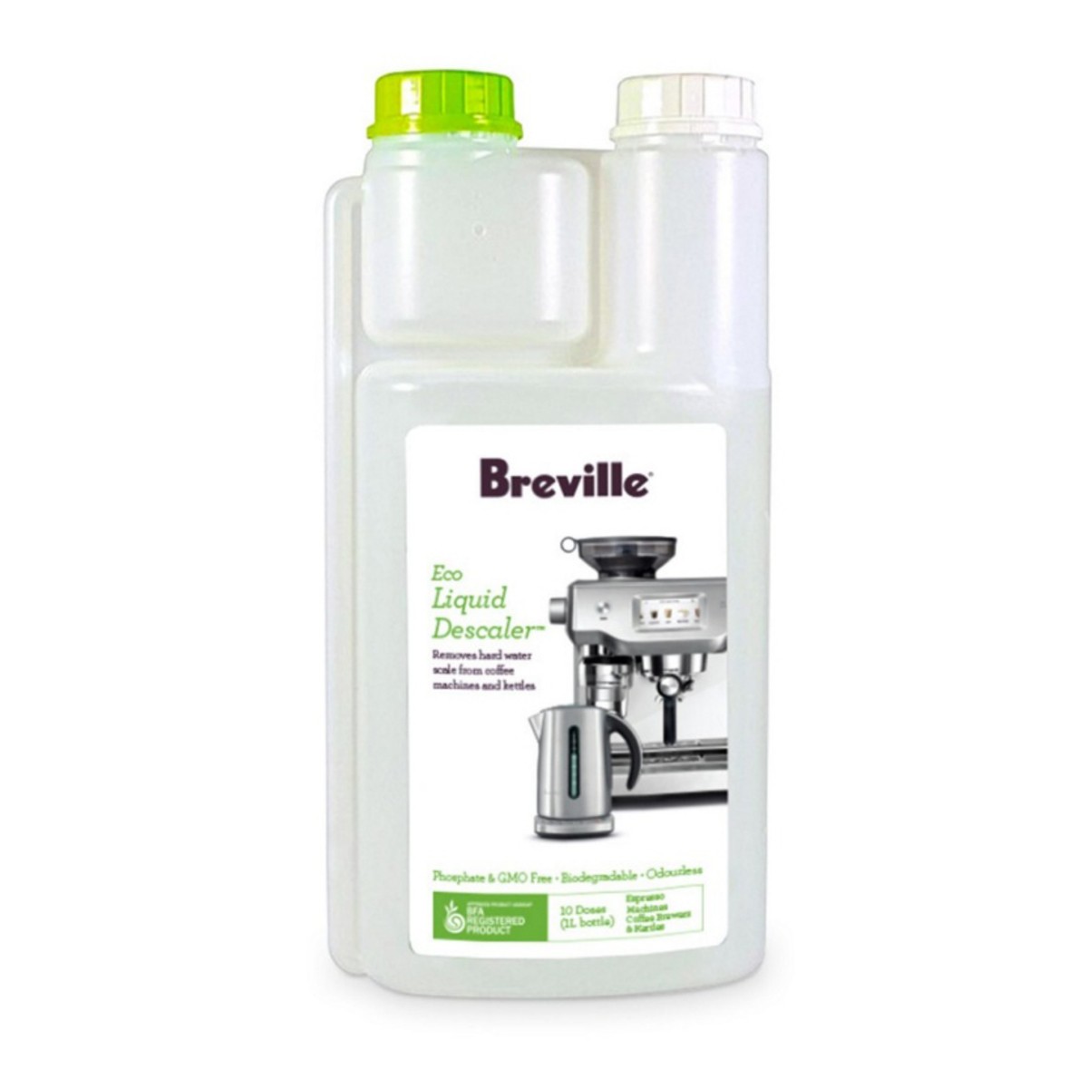 Breville Eco Liquid Descaler BES010CLR 1L Espresso Machine Descaling Fluid