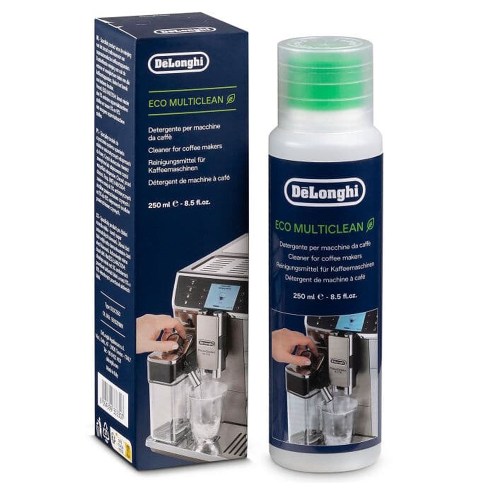 Delonghi Eco MultiClean Solution 250ml DLSC550 Cleaning Tool Blue