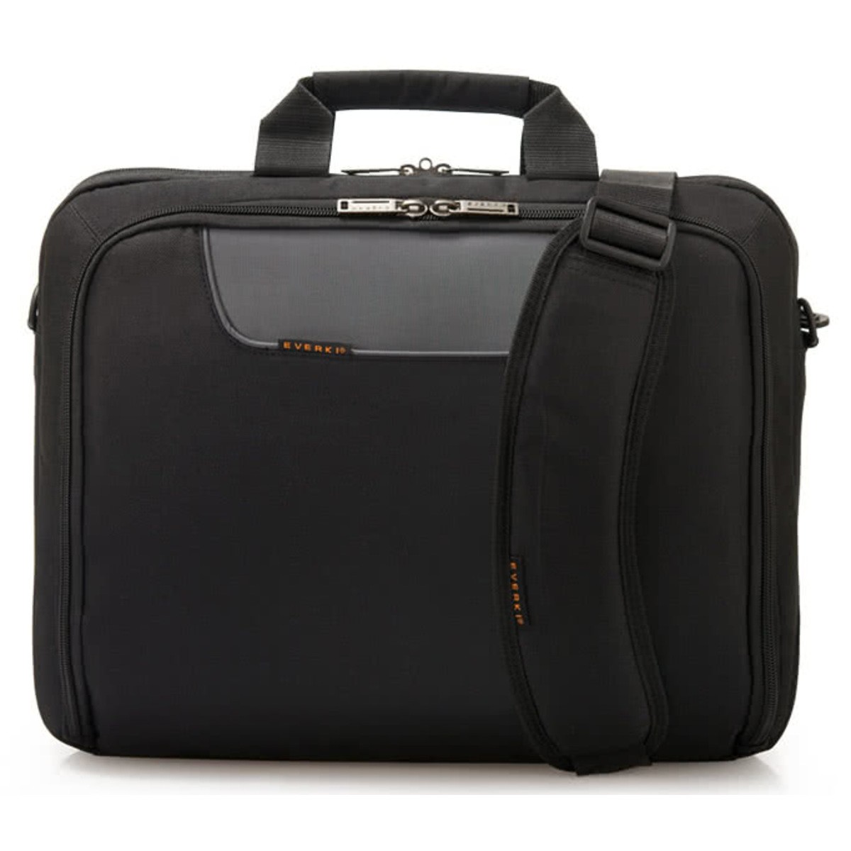 Everki Advance EKB407NCH 16in Laptop Briefcase Bag Black Padded Polyester