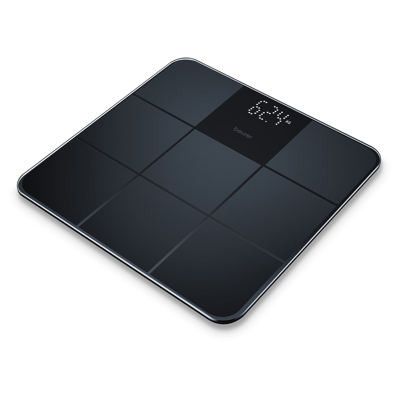Beurer GS235BLK Digital Glass Bathroom Scale Black 180 Ranged 300 21