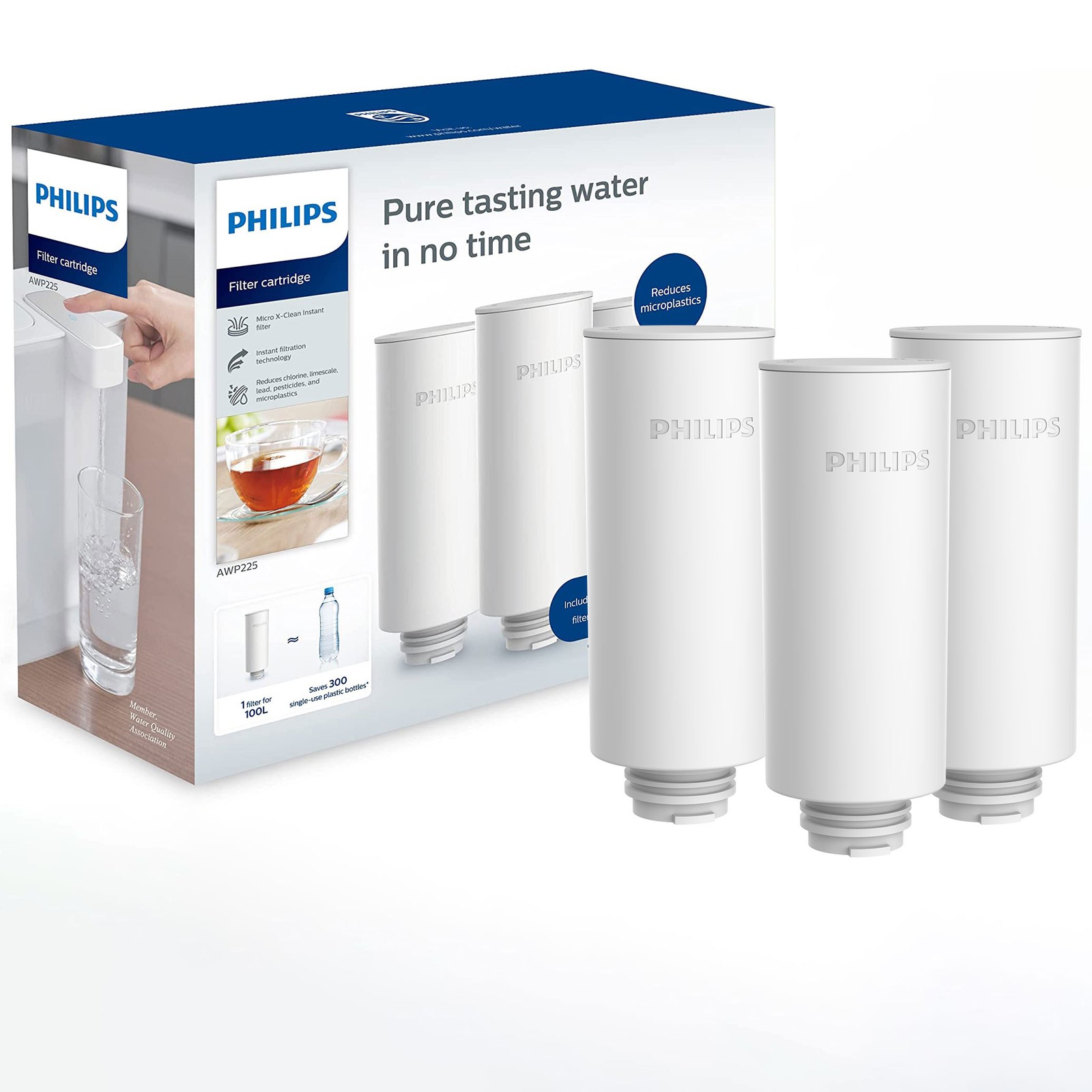 Philips Micro X-Clean Instant Water Filter 3 Pack AWP225/79 Cooking Accessories