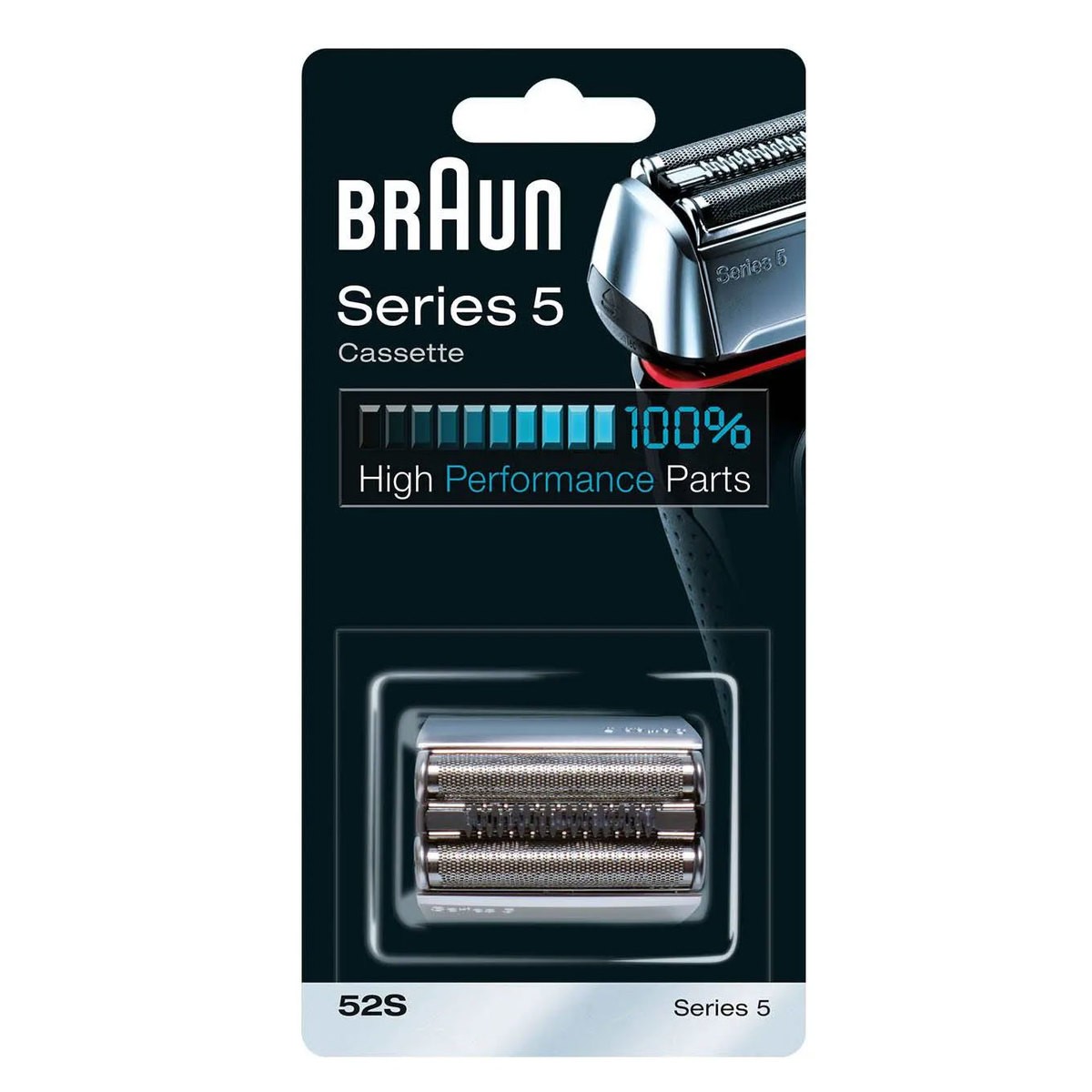 Braun Series 5 52S Silver Foil & Cutter Replacement Shaver Head Pack